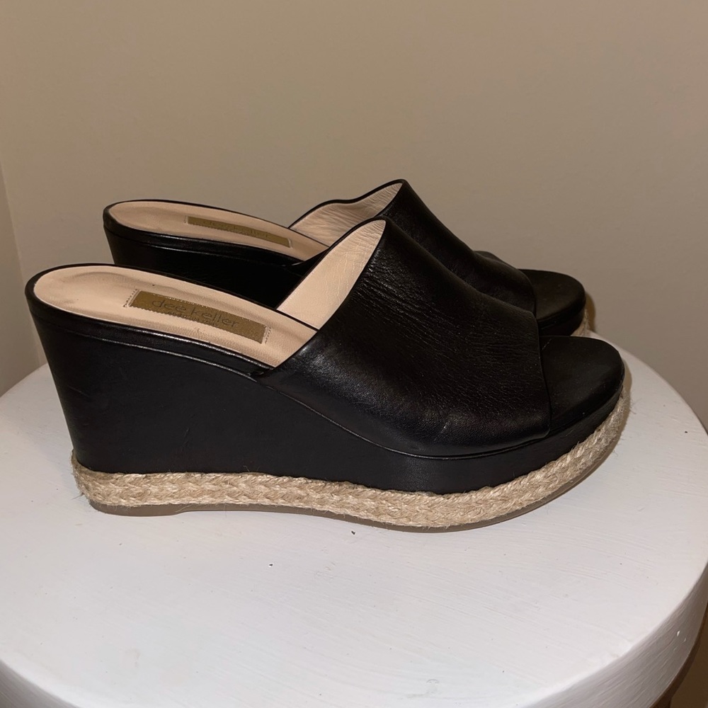 DEE Keller black wedges
